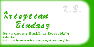 krisztian bindasz business card